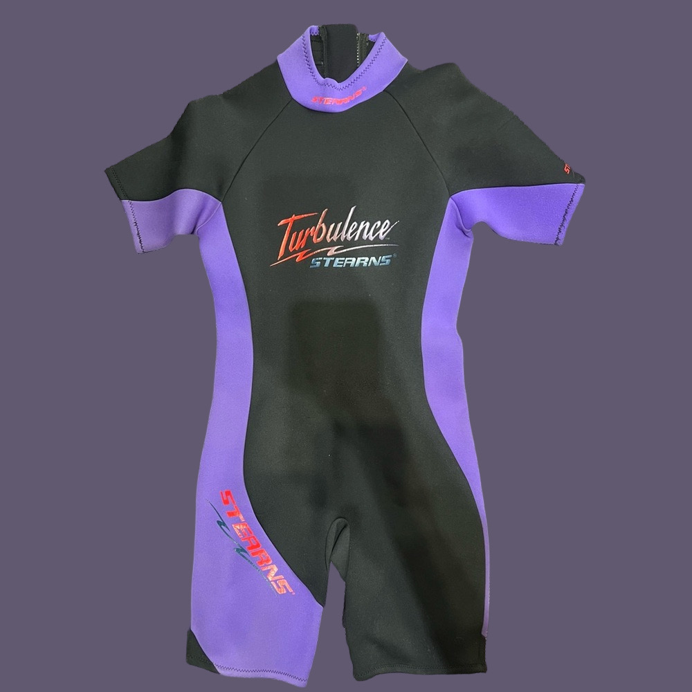 Stearns Turbulence Men's Black and Purple Wetsuit